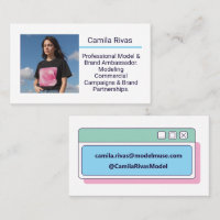 Editable Template Trendy Model Brand Ambassador