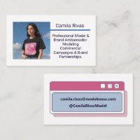 Editable Template Trendy Model Brand Ambassador