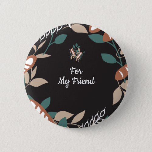 Editable text bread pattern classic button