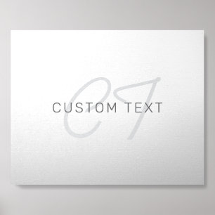 Editable Text for Business, Greeting or Name Foam Core Photo Tile