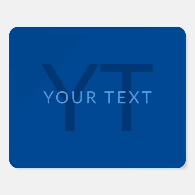 Editable Text Template for Monogrammed Name Etc. Foam Board (Front)