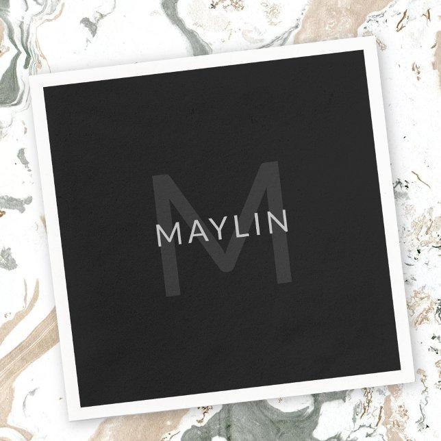 Editable Text Template for Monogrammed Name Etc. Napkins (Creator Uploaded)