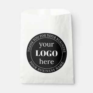 Editable Text & Your Logo or other Design Favor Bag