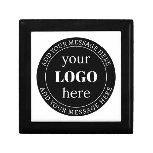 Editable Text & Your Logo or other Design Gift Box