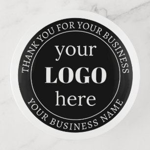 Editable Text & Your Logo or other Design  Trinket Tray