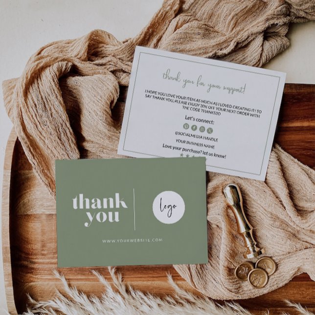 Editable Thank You Card for Product Packaging (Creator Uploaded)
