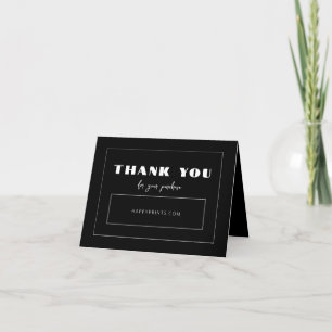Editable Thanks For Your Purchase Business Letterpress Thank You Card