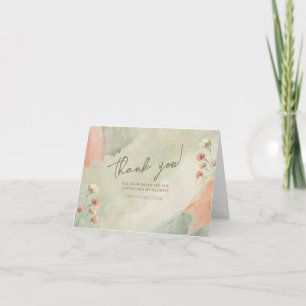 Editable Thanks For Your Purchase Business Letterpress Thank You Card