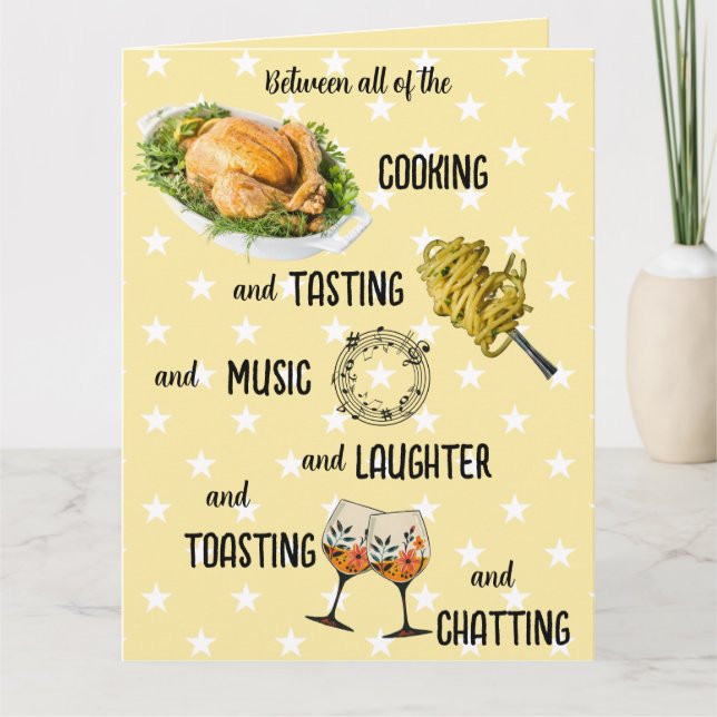 Editable Thanksgiving Dinner Blessings Card (Front)