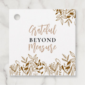 Editable Thanksgiving Realtor Gift Tags | Grateful