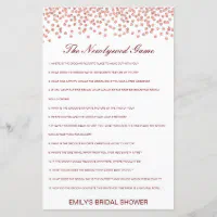 Coed Bridal Shower Newlywed Game