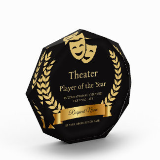 Editable Theatre Drama Acting Player of Year Award