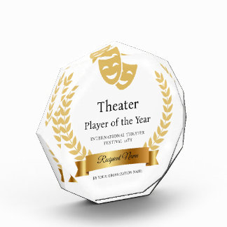Editable Theatre Drama Acting Player of Year Award