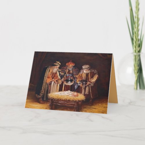 Editable Three Wise Men Epiphany Christmas Card