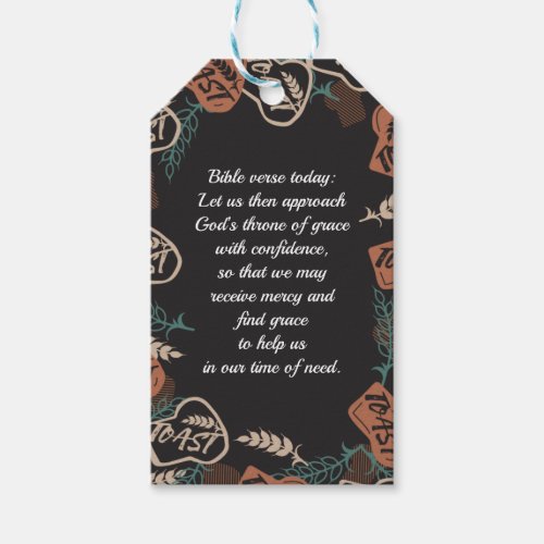 Editable Toast Bread Quote Gift Tags