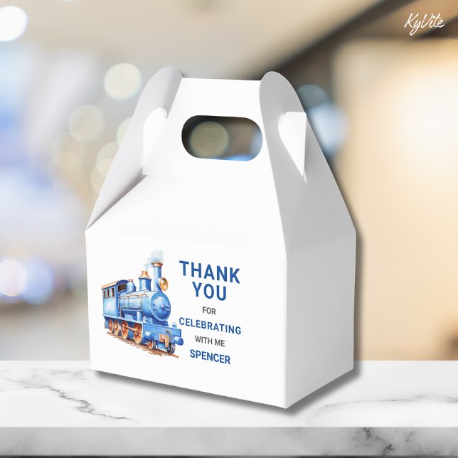 Editable Train Gable Box/Favor Box Train Adventure (Creator Uploaded)