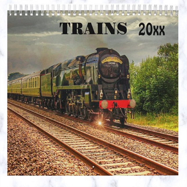 Editable Trains  Calendar (Creator Uploaded)