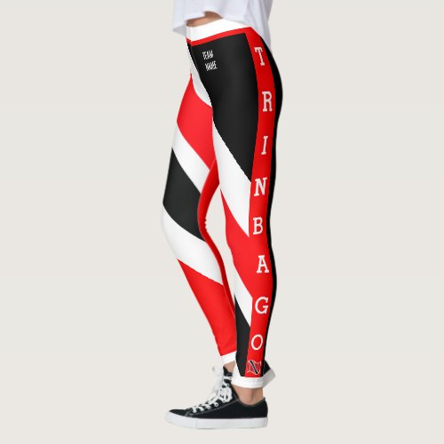 Editable TRINBAGO Team Name Leggings