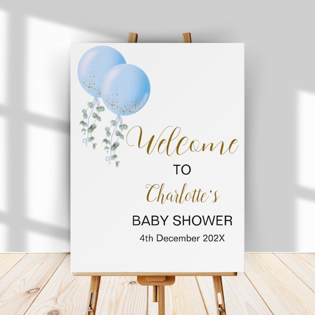 Editable Twin Boys Baby Shower Welcome Board (Creator Uploaded)