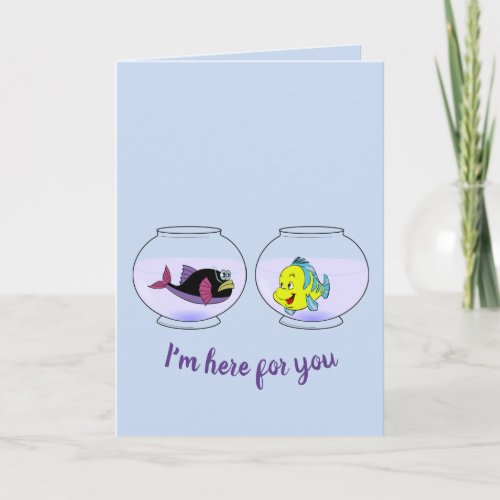 Editable Two Fish Bowls Im Here For You Card