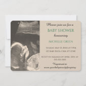 Editable Ultrasound Baby Shower Invitation (Front)