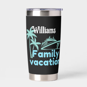Editable Vacation Cruise Insulated Tumbler