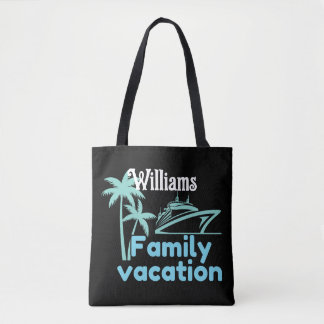 Editable Vacation Cruise Tote Bag