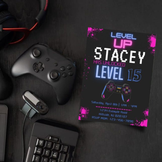 Editable Video Game Birthday Invitation (Creator Uploaded)