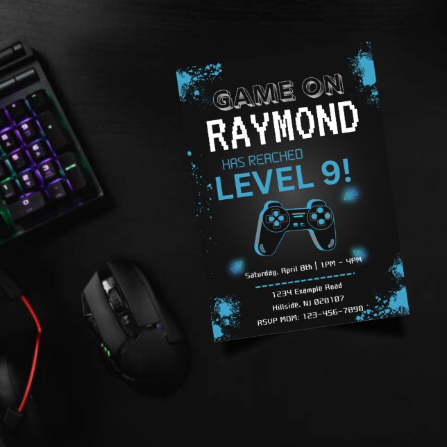 Editable Video Game Birthday Invitation (Creator Uploaded)