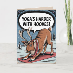 EDITABLE Vintage Funny Christmas Card