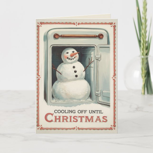 EDITABLE Vintage Funny Christmas Card (Front)