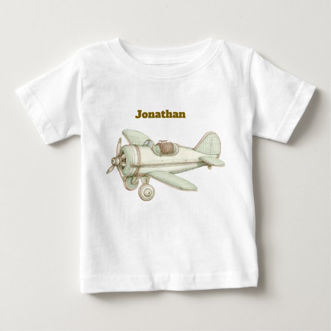 Editable Vintage Neutral Baby T-Shirt  (Front)