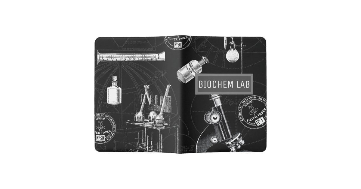 Editable Vintage Science Lab Equipment Notebook | Zazzle