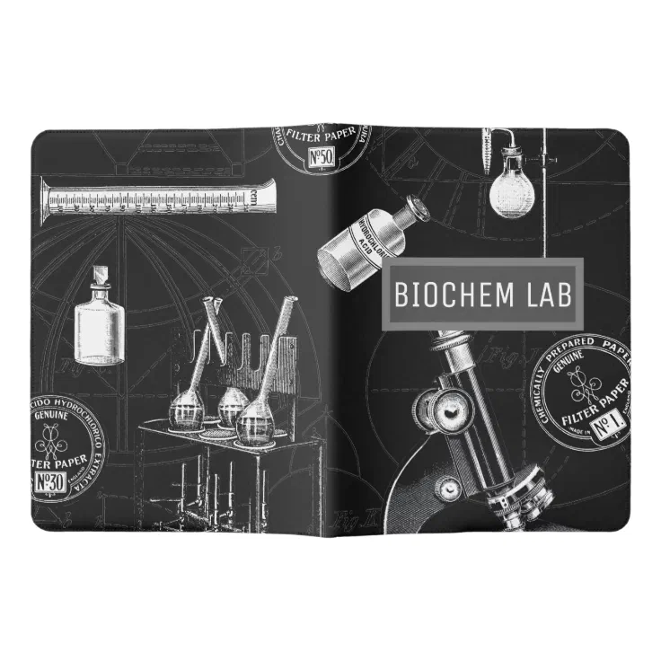 Editable Vintage Science Lab Equipment Notebook | Zazzle