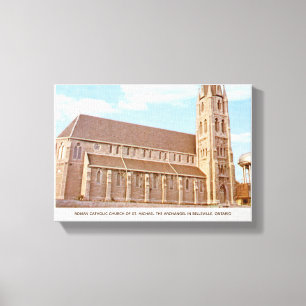 Editable Vintage Travel Photography Canvas Print