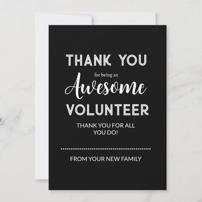 Editable Volunteer Appreciation Gift Tag  Holiday Card (Front)