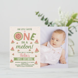 Editable Watermelon Birthday Invitation for Kids