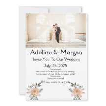 Editable Wedding Invitation Elegant
