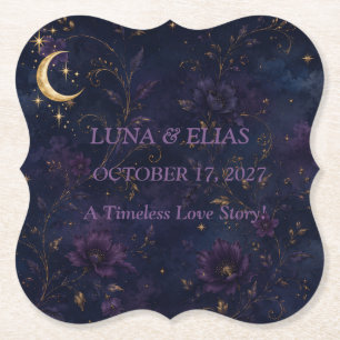 Editable Wedding Paper Coasters