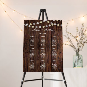 Editable Wedding Seating Chart Poster