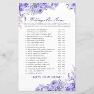 Editable Wedding Shoe Game Wedding Shower Game