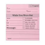 Editable While You Were Out Notepad at Zazzle