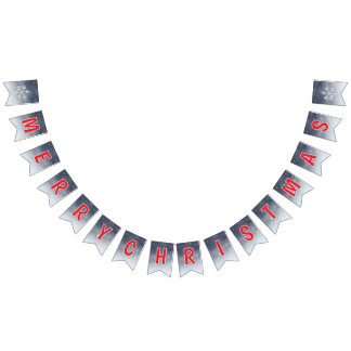 Editable White Christmas Banner