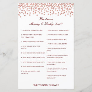 Editable Who Knows Mommy and Daddy Best