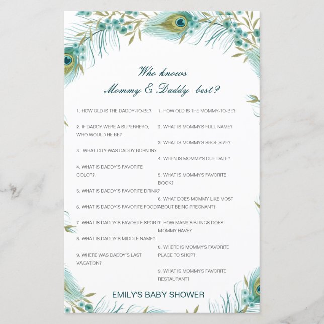 Editable Who Knows Mommy and Daddy Best (Front)