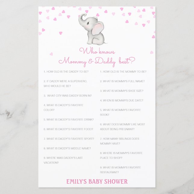 Editable Who Knows Mommy and Daddy Best (Front)