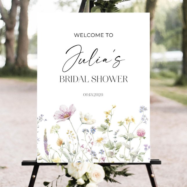 Editable Wildflower Welcome Sign Template, Printab (Creator Uploaded)