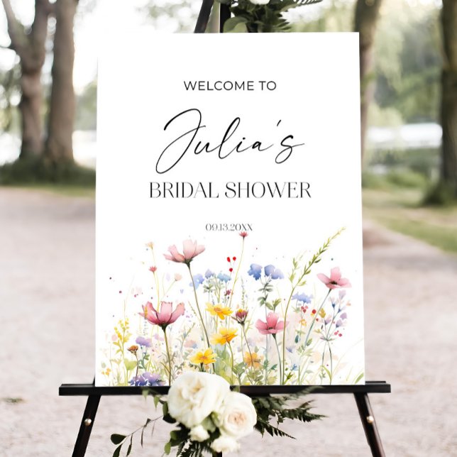 Editable Wildflower Welcome Sign Template, Printab (Creator Uploaded)