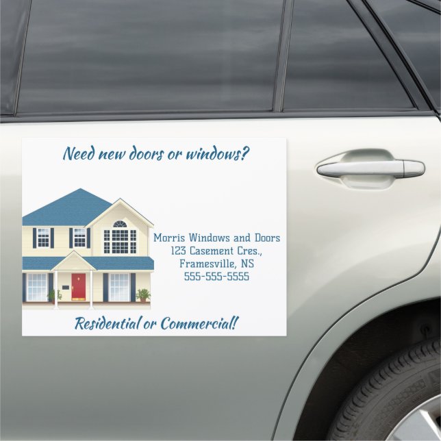 Editable Windows and Doors Car Magnet (In Situ)