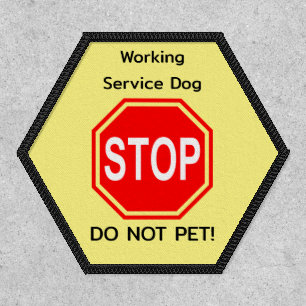 Editable Working Service Dog Do Not Pet Patch